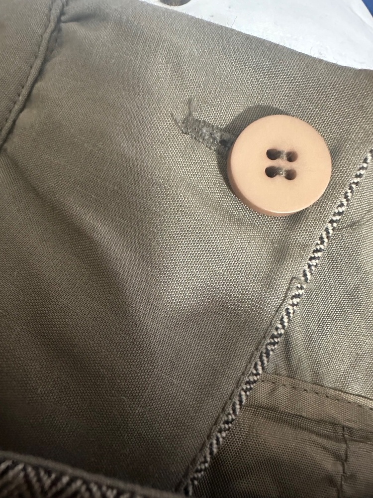 MAGASCHONI COLLECTION Trousers Womens 16 Brown Grey Herringbone Wide Leg - Picture 13 of 14